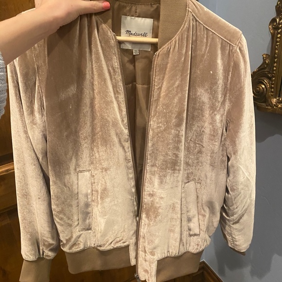Madewell Velvet Bomber Jacket - Picture 3 of 3